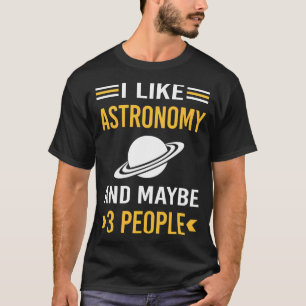 Misschien 3 mensen astronomie t-shirt