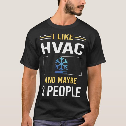 Misschien 3 mensen HVAC T-shirt (Voorkant)