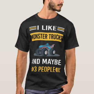 Misschien 3 mensen monster vrachtwagens t-shirt