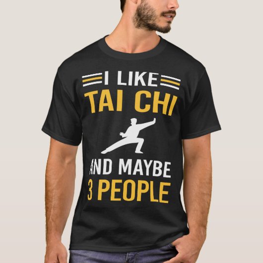 Misschien 3 mensen Tai Chi T-shirt (Voorkant)
