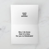 MISSCHIEN BEN IK WEL EEN KIND-GELUKKIGE VERJAARDAG KAART (Binnen)