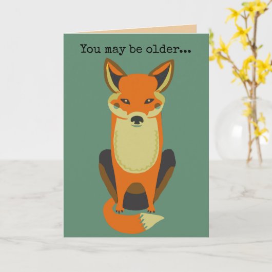 Misschien ben je ouder cool verjaardagskaart over  kaart (Gele Bloem)