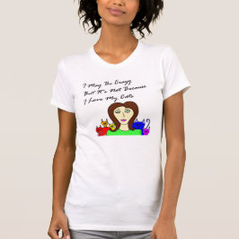 Misschien Crazy Cat Lady T-shirt