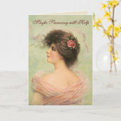 Misschien dat Vloeken Helpt Leeg van Binnen Het Ei Kaart (Gele Bloem)