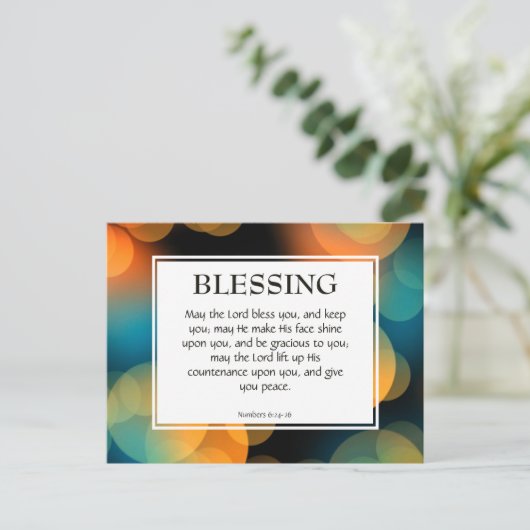 MISSCHIEN DE LORD BLOED U | Christelijke bijbelse  Briefkaart (Staand voorkant)