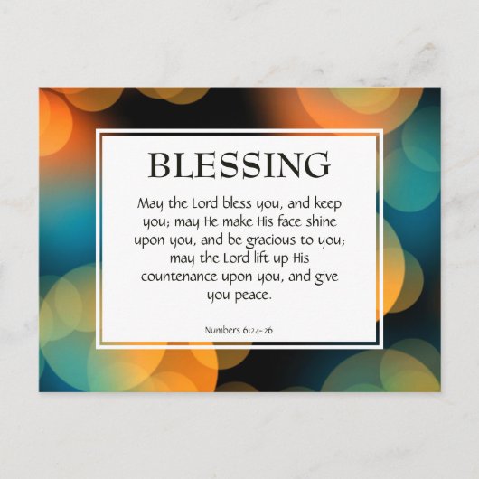 MISSCHIEN DE LORD BLOED U | Christelijke bijbelse  Briefkaart (Voorkant)