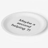 Misschien een tweede ?! papieren bordje (Gekanteld)