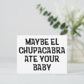 Misschien El Chupacabra Briefkaart (Staand voorkant)
