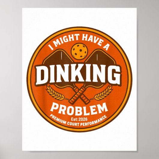 Misschien heb ik een dinking-probleem retro pickle poster (Voorkant)