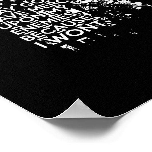 Misschien heeft God medelijden met mijn vijanden,  Poster (Hoek)