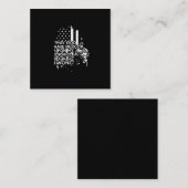 Misschien heeft God medelijden met mijn vijanden,  Vierkante Visitekaartje (Voorkant / Achterkant)