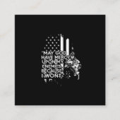 Misschien heeft God medelijden met mijn vijanden,  Vierkante Visitekaartje (Voorkant)