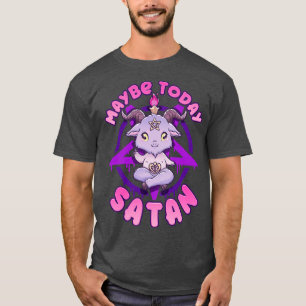 Misschien heeft Satan I Kawaii Baphomet Schattige T-shirt