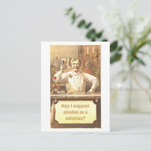 Misschien helpt Drink Briefkaart (Staand voorkant)