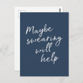 Misschien helpt het zogen de smakige Gezegde tekst Briefkaart (Voorkant / Achterkant)