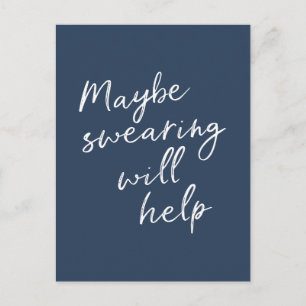 Misschien helpt het zogen de smakige Gezegde tekst Briefkaart