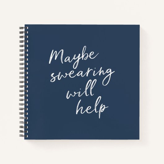 Misschien helpt het zogen de smakige Gezegde tekst Notitieboek (Voorkant)