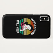 Misschien helpt Swearing Funny Sarcastic Gezegde Case-Mate iPhone Case (Achterkant (horizontaal))
