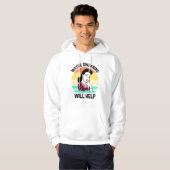 Misschien helpt Swearing Funny Sarcastic Gezegde Hoodie (Voorkant volledig)