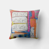 Misschien helpt Swearing het Sierkussen (Achterkant)