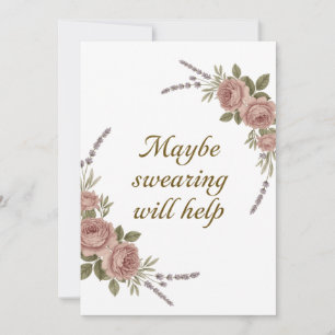 Misschien helpt Swearing Kaart