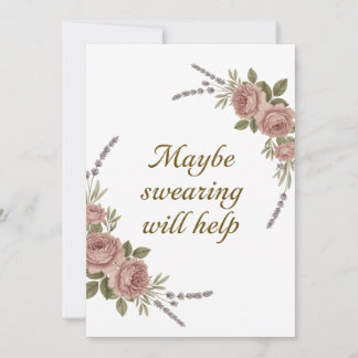 Misschien helpt Swearing Kaart