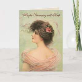 Misschien helpt vloeken, voelt leeg van binnen Ein Kaart