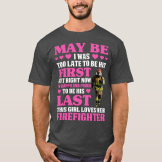 Misschien houdt dit meisje van haar brandweerman T T-shirt
