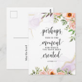 Misschien is dit het moment, Esther 4:14 Briefkaart (Voorkant / Achterkant)