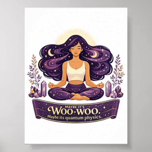 Misschien is het Woo-woo, misschien is het Quantum Poster (Voorkant)