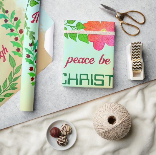 MISSCHIEN KAN VREDE UW VERMOGEN ZIJN IN CHRISTMAS CADEAUPAPIER (Crafts)