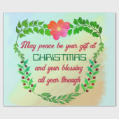 MISSCHIEN KAN VREDE UW VERMOGEN ZIJN IN CHRISTMAS CADEAUPAPIER (Vlak)