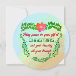 MISSCHIEN KAN VREDE UW VERMOGEN ZIJN IN CHRISTMAS FEESTDAGENKAART