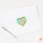MISSCHIEN KAN VREDE UW VERMOGEN ZIJN IN CHRISTMAS HART STICKER (Envelop)