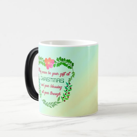 MISSCHIEN KAN VREDE UW VERMOGEN ZIJN IN CHRISTMAS MAGISCHE MOK (Voorkant links)