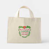 MISSCHIEN KAN VREDE UW VERMOGEN ZIJN IN CHRISTMAS MINI TOTE BAG (Achterkant)