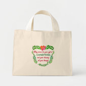 MISSCHIEN KAN VREDE UW VERMOGEN ZIJN IN CHRISTMAS MINI TOTE BAG (Voorkant)
