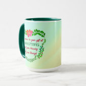 MISSCHIEN KAN VREDE UW VERMOGEN ZIJN IN CHRISTMAS MOK (Voorkant links)