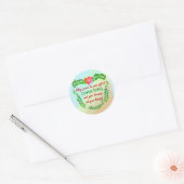 MISSCHIEN KAN VREDE UW VERMOGEN ZIJN IN CHRISTMAS RONDE STICKER (Envelop)
