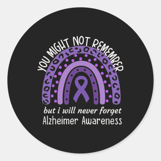 Misschien ken je Heimerheimer's Awareness Mo niet Ronde Sticker (Voorkant)