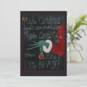 Misschien Kerstmis Feestdagenkaart (Staand voorkant)