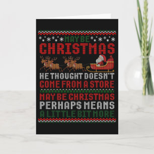 Misschien komt Kerstgedachte niet uit een winkel Kaart