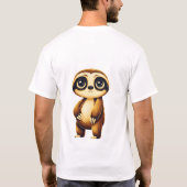 Misschien Later Grappige Luiaard T-Shirt (Achterkant)