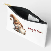 "Misschien later" Happy Gnome Drink Koffie Etui (Open)