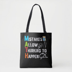 MISSCHIEN MAKEN Denkbare Wiskunde Tote Bag
