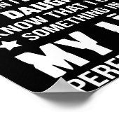 Misschien niet perfect, maar als ik naar mijn doch poster (Hoek)