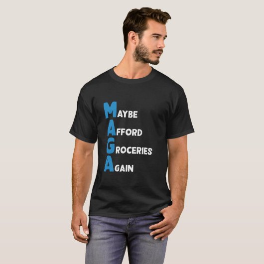 Misschien nog een keer boodschappen doen Grappig M T-shirt (Voorkant volledig)