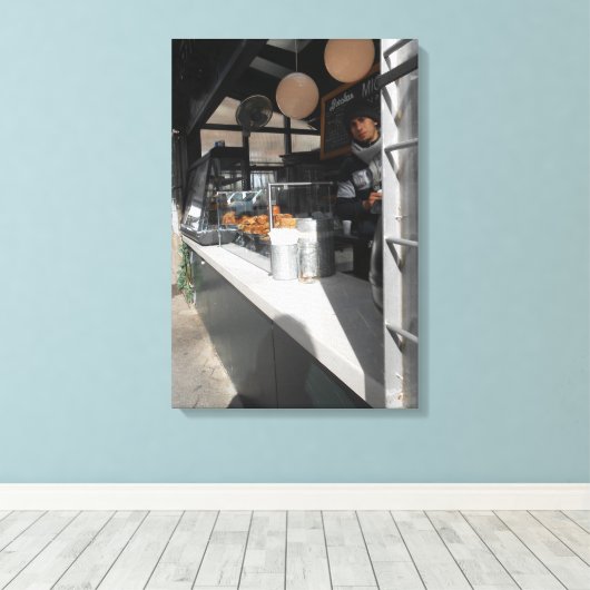 Misschien taart canvas afdruk (Insitu (Houten vloer))