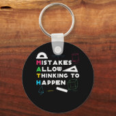 MISSCHIEN Toestaan van denken Wiskunde Lover Sleutelhanger (Voorkant)