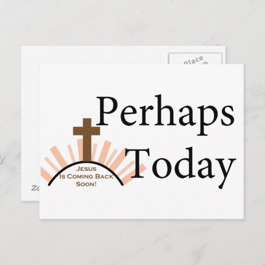 Misschien vandaag - over White Briefkaart (Voorkant / Achterkant)